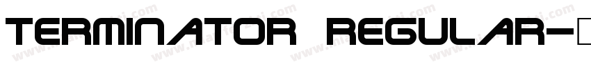 Terminator Regular字体转换
